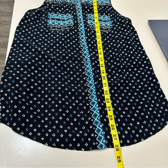 Anthropologie Akemi + Kin Ira Sleeveless Collared Button Down Blouse Size XS - Picture 8 of 9